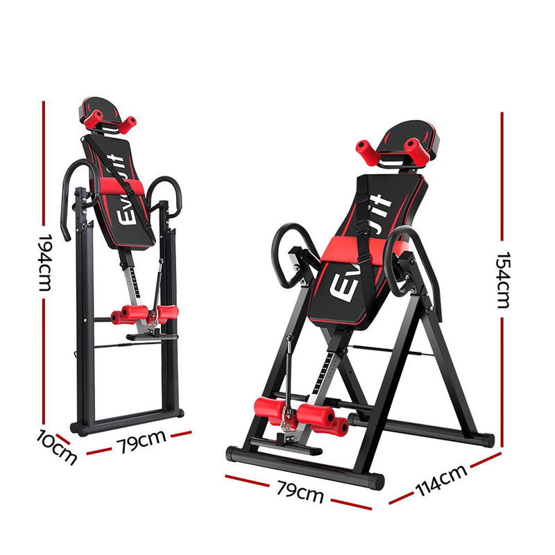 Inversion Table Gravity Stretcher Inverter Foldable Home Fitness Gym - Rivercity House & Home Co. (ABN 18 642 972 209) - Affordable Modern Furniture Australia