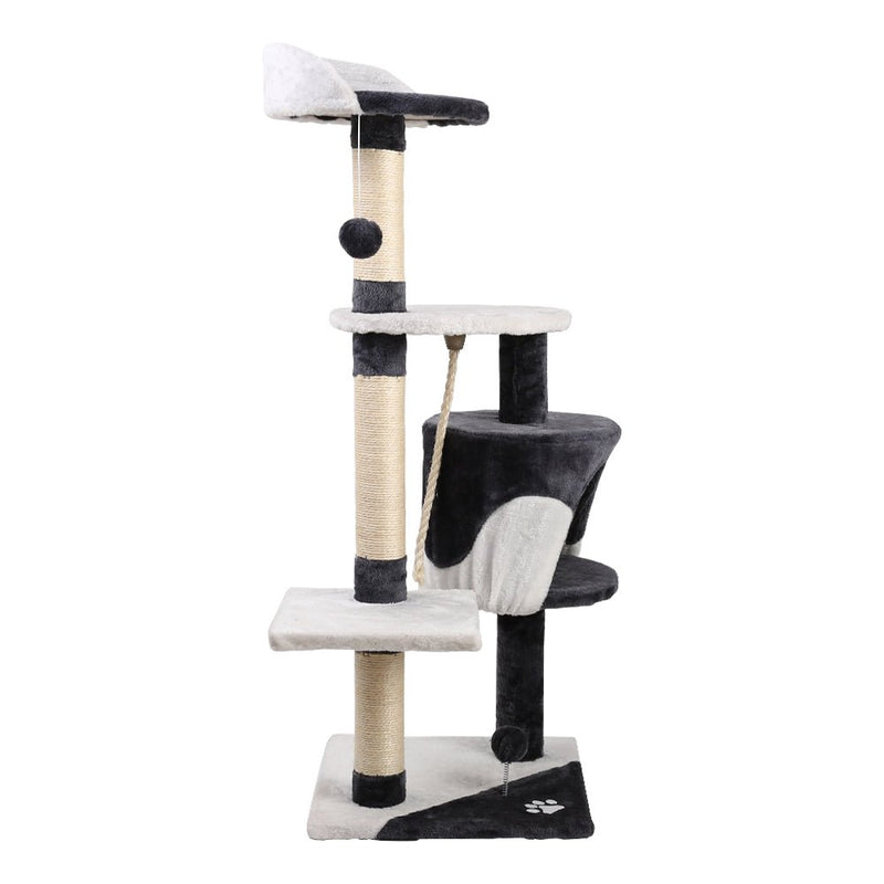 i.Pet Cat Tree 112cm Trees Scratching Post Scratcher Tower Condo House Furniture Wood - Pet Care > Cat Supplies - Rivercity House & Home Co. (ABN 18 642 972 209)