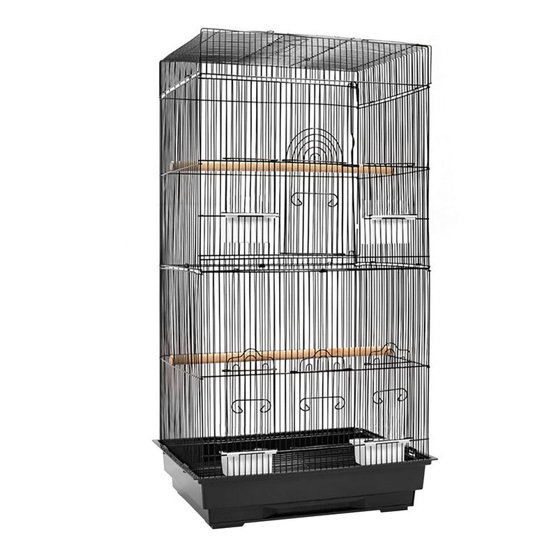 i.Pet Medium Bird Cage with Perch - Black - Pet Care > Bird - Rivercity House & Home Co. (ABN 18 642 972 209)