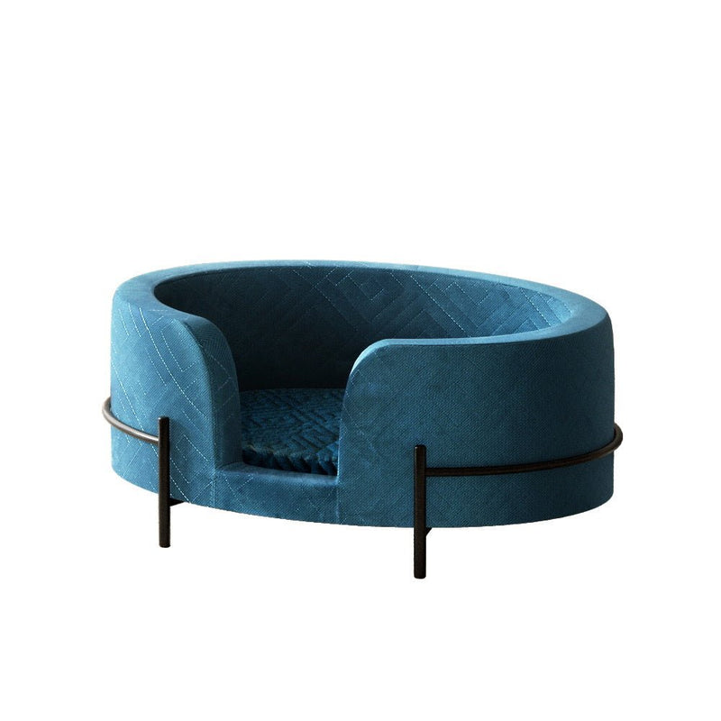 Elevated Cosy Calming Pet Bed Blue - Pet Care > Dog Supplies - Rivercity House & Home Co. (ABN 18 642 972 209) - Affordable Modern Furniture Australia