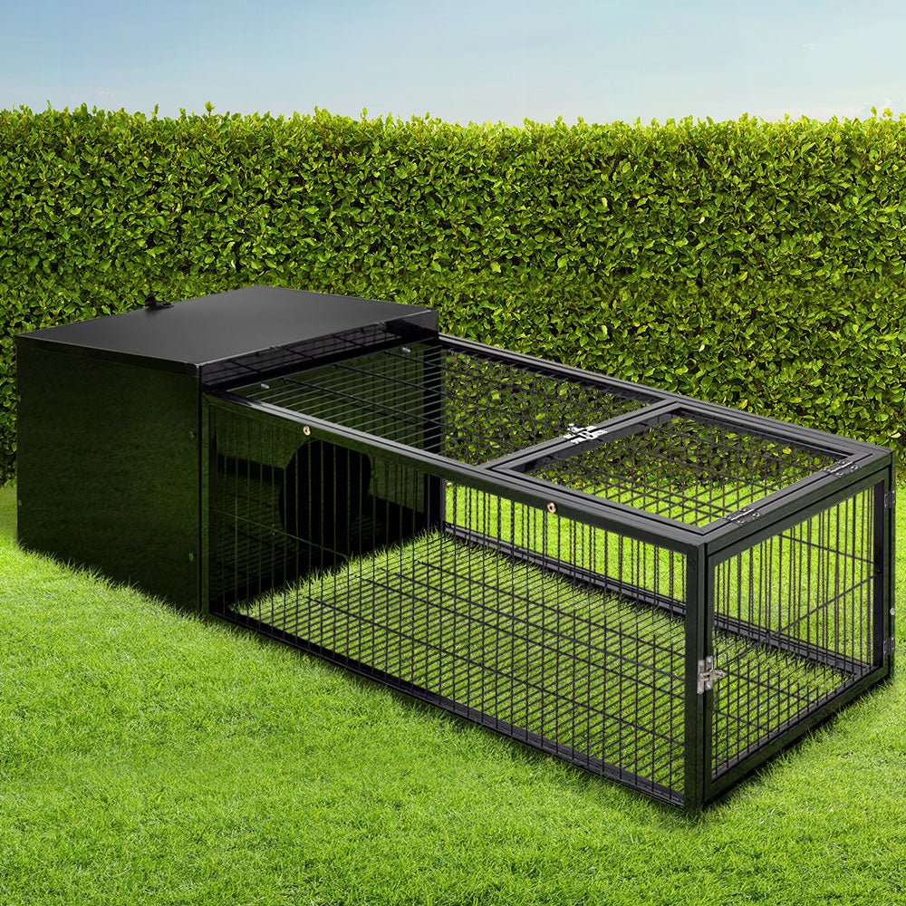 Rabbit Cage Hutch Cages Indoor Outdoor Hamster Enclosure Pet Metal Carrier 122CM Length - Pet Care > Coops & Hutches - Rivercity House & Home Co. (ABN 18 642 972 209) - Affordable Modern Furniture Australia