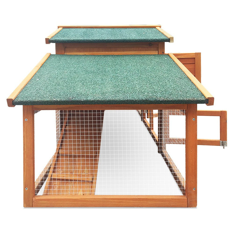 Rabbit Hutch Chicken Coop Wooden Pet Hutch 169cm x 52cm x 72cm - Pet Care > Coops & Hutches - Rivercity House & Home Co. (ABN 18 642 972 209) - Affordable Modern Furniture Australia