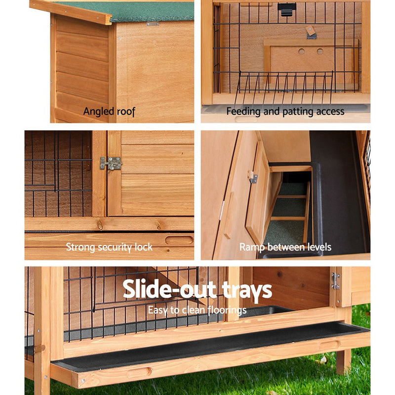 Rabbit Hutch Wooden Chicken Coop Pet Hutch 82cm x 91.5cm x 45cm - Pet Care > Coops & Hutches - Rivercity House & Home Co. (ABN 18 642 972 209) - Affordable Modern Furniture Australia