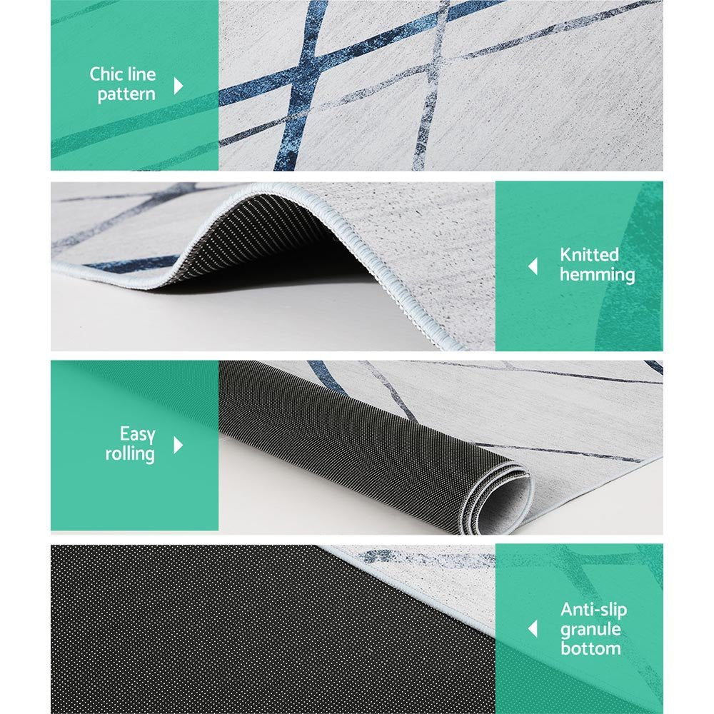 Jaca Floor Rug Area Carpet 200 x 290 cm Mordern Short Pile Washable - Home & Garden > Rugs - Rivercity House & Home Co. (ABN 18 642 972 209) - Affordable Modern Furniture Australia