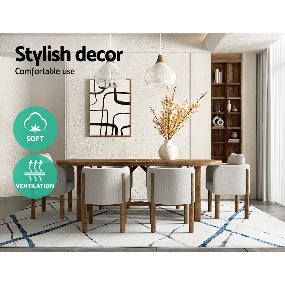 Jaca Floor Rug Area Carpet 200 x 290 cm Mordern Short Pile Washable - Home & Garden > Rugs - Rivercity House & Home Co. (ABN 18 642 972 209) - Affordable Modern Furniture Australia