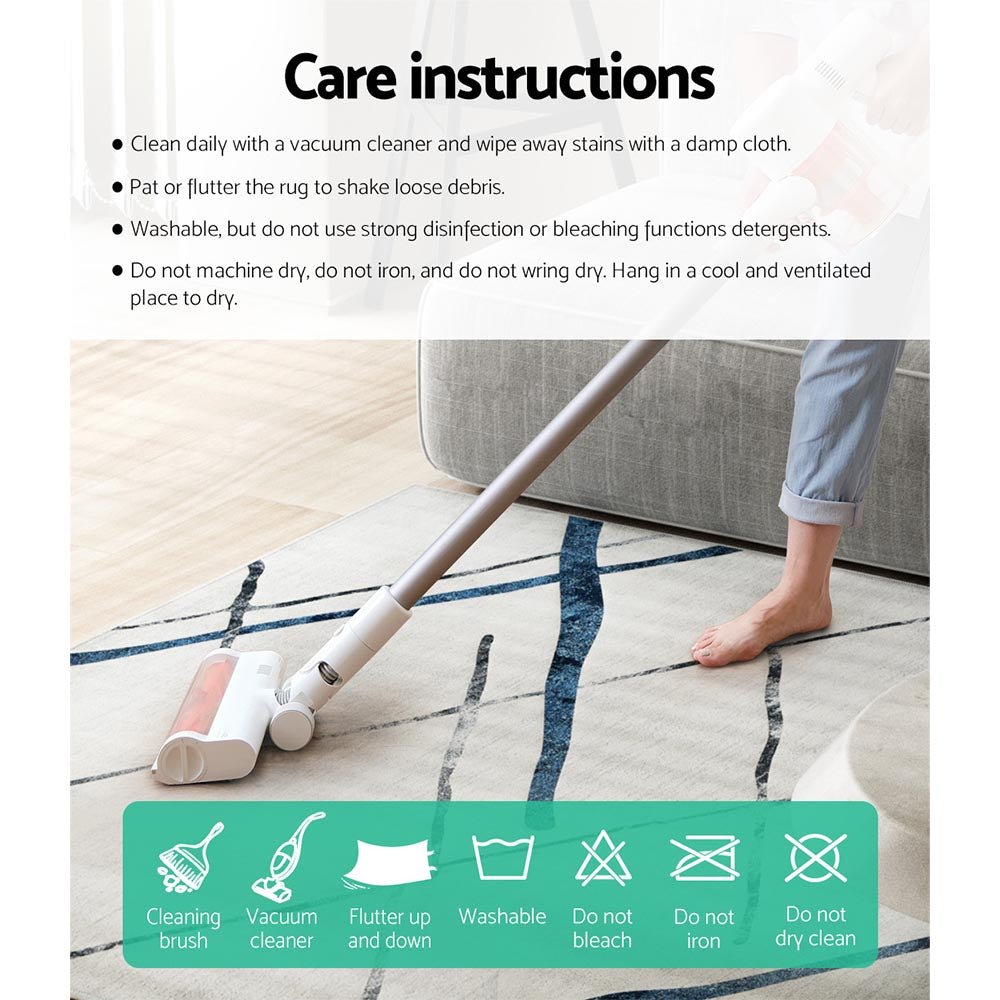 Jaca Floor Rug Area Carpet 200 x 290 cm Mordern Short Pile Washable - Home & Garden > Rugs - Rivercity House & Home Co. (ABN 18 642 972 209) - Affordable Modern Furniture Australia