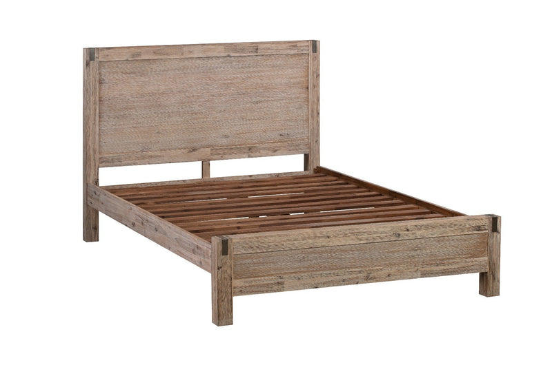 Java Wooden King Single Bed Frame Base Oak - Furniture > Bedroom - Rivercity House & Home Co. (ABN 18 642 972 209) - Affordable Modern Furniture Australia