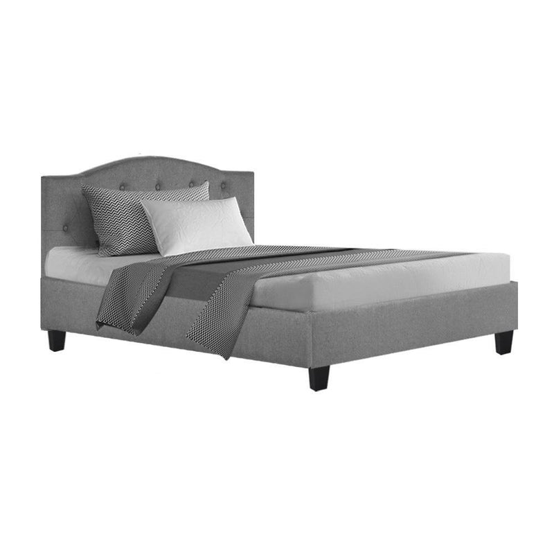 Jervis King Single Bed Frame Grey - Furniture > Bedroom - Rivercity House And Home Co.
