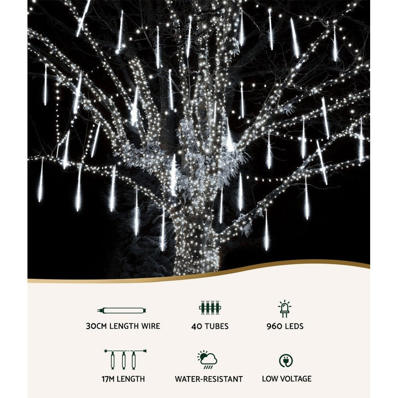 12 Metre Icicle Christmas Shower Lights 960 LED - Occasions > Christmas - Rivercity House & Home Co. (ABN 18 642 972 209) - Affordable Modern Furniture Australia