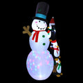 2.4M Christmas Inflatable Snowman Xmas Lights Outdoor Decorations