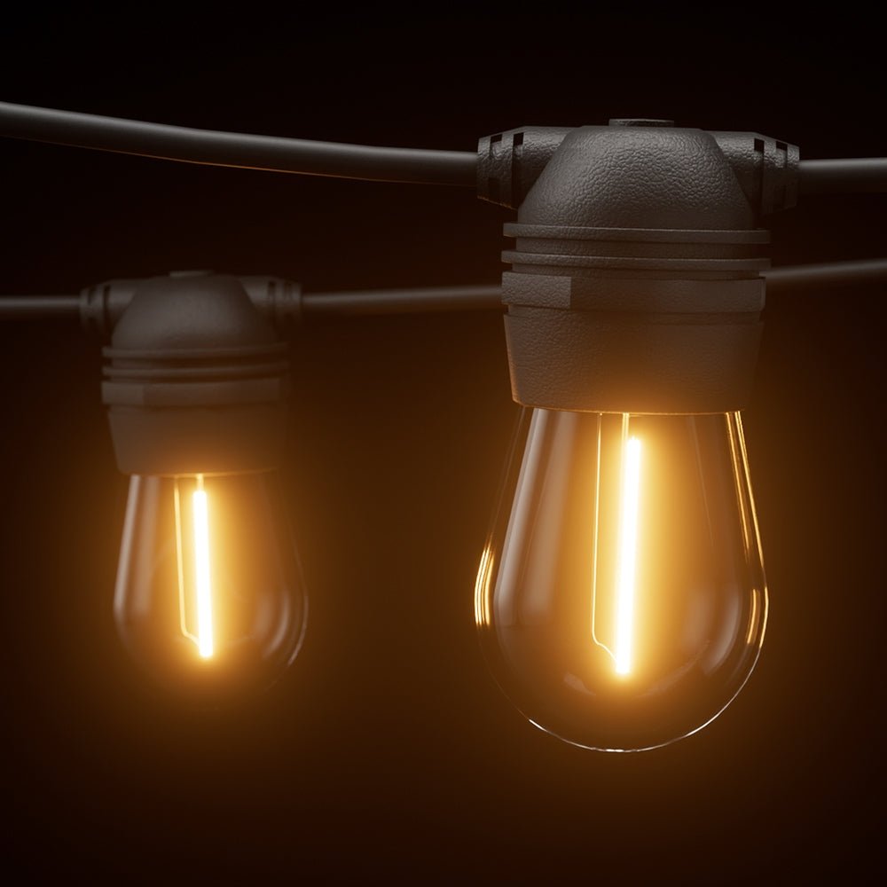 34m Solar Festoon Lights Outdoor 30 LED String Light Christmas - Home & Garden > Lighting - Rivercity House & Home Co. (ABN 18 642 972 209) - Affordable Modern Furniture Australia