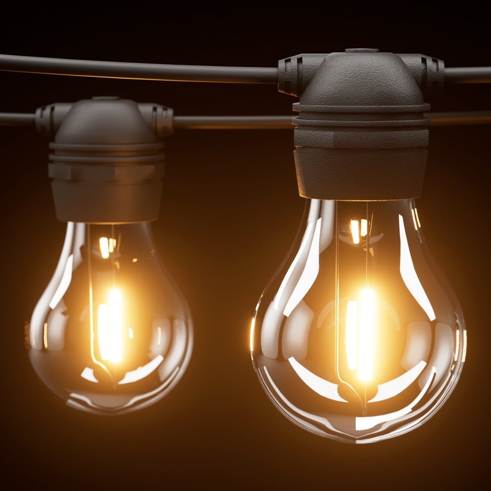 34m Solar Festoon String Lights Outdoor Christmas Light 30 LEDs - Home & Garden > Lighting - Rivercity House & Home Co. (ABN 18 642 972 209) - Affordable Modern Furniture Australia