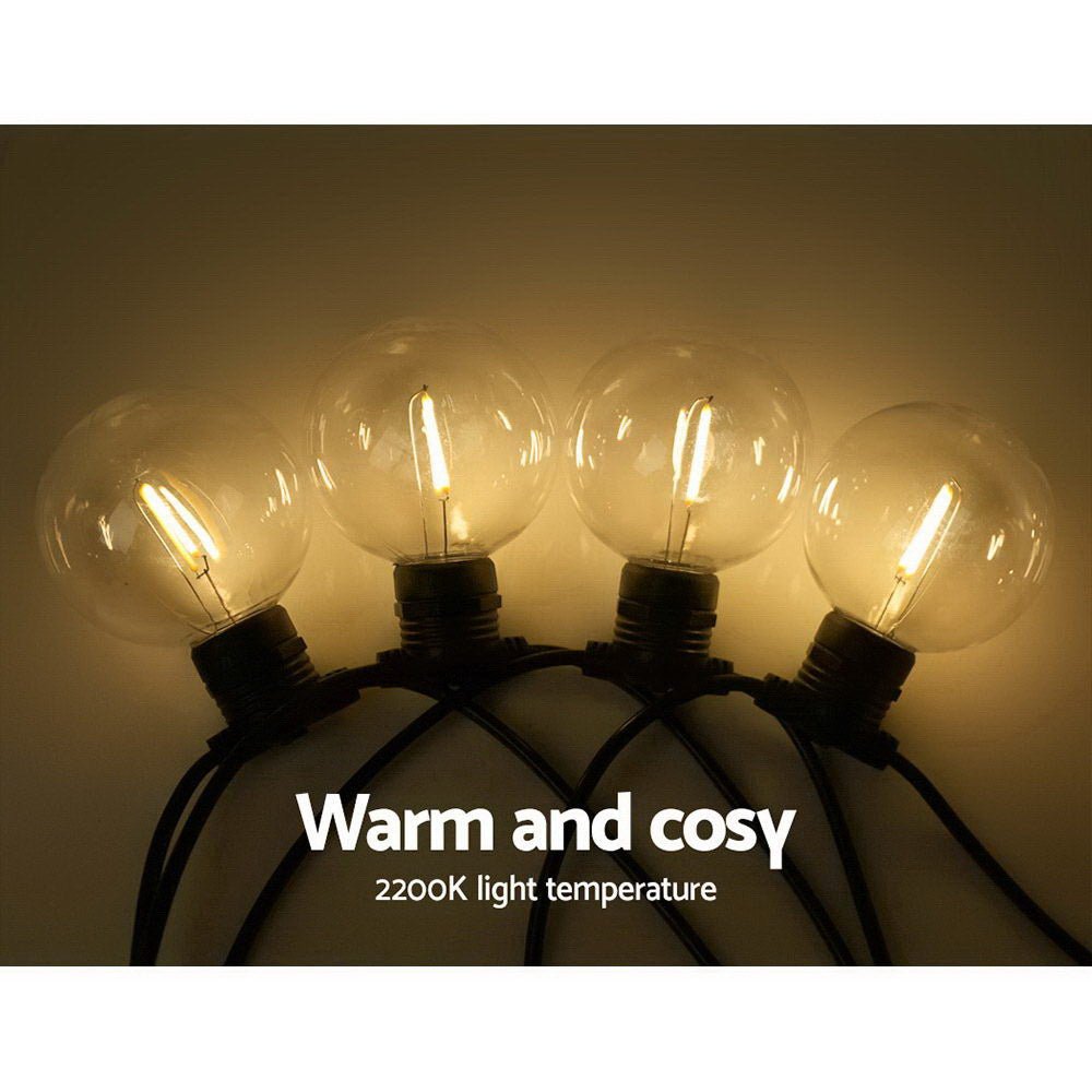 59m LED Festoon Lights Sting Lighting Kits Wedding Outdoor Party - Occasions > Lights - Rivercity House & Home Co. (ABN 18 642 972 209) - Affordable Modern Furniture Australia