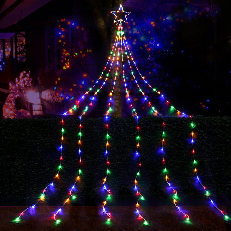 5M Christmas Curtain Lights LED Motif Fairy String Light Outdoor - Rivercity House & Home Co. (ABN 18 642 972 209) - Affordable Modern Furniture Australia