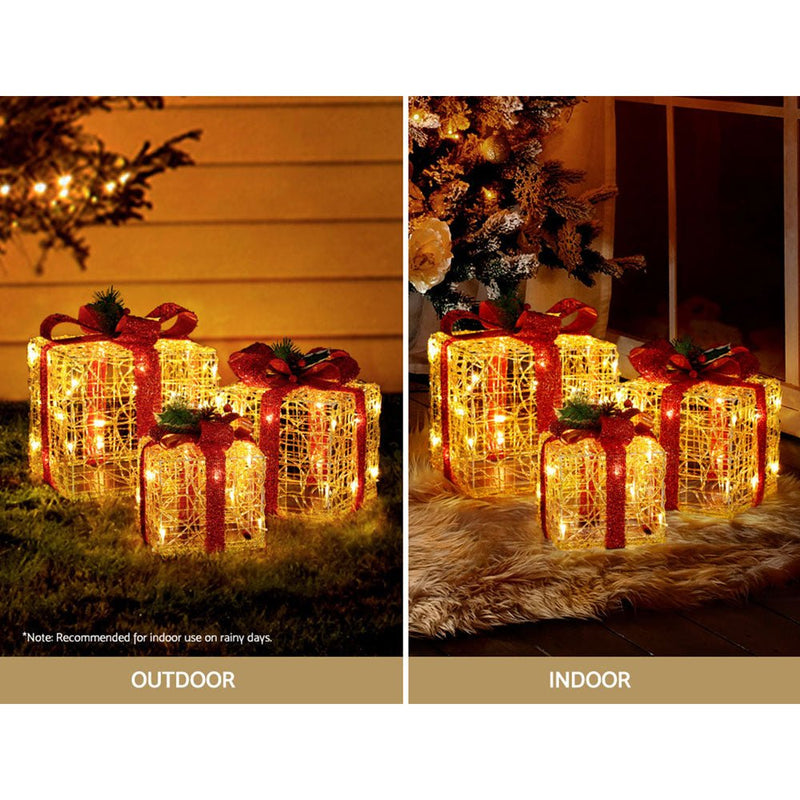 3D Present Shape Outdoor Christmas Lights LED Motif - Occasions > Christmas - Rivercity House & Home Co. (ABN 18 642 972 209) - Affordable Modern Furniture Australia