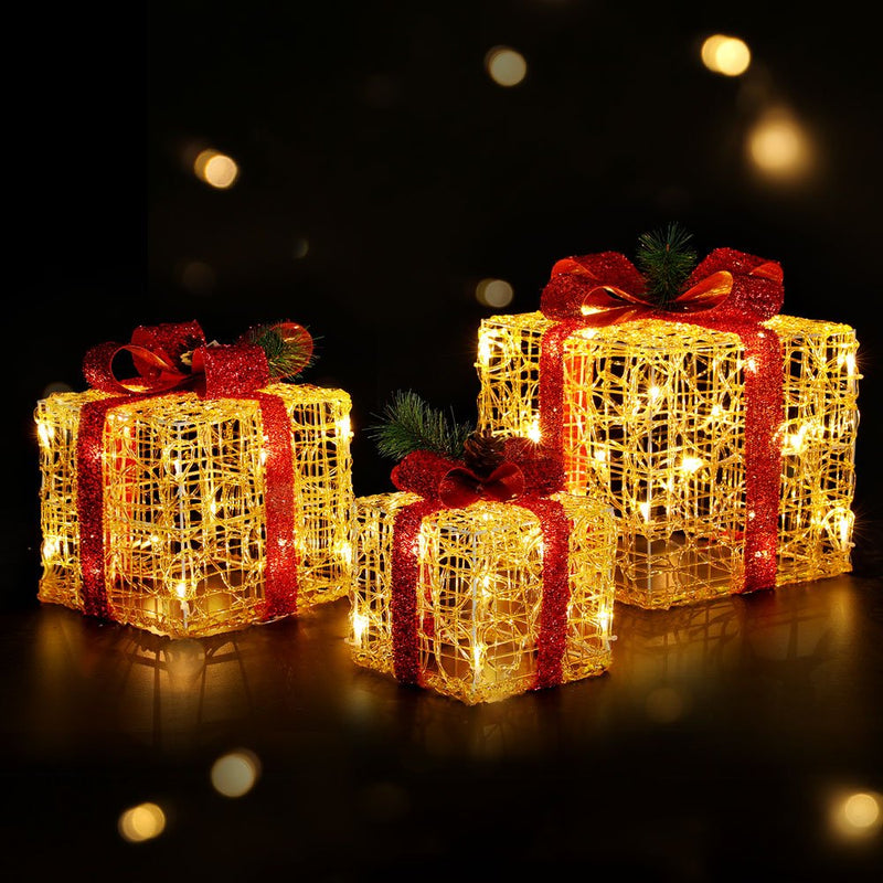 3D Present Shape Outdoor Christmas Lights LED Motif - Occasions > Christmas - Rivercity House & Home Co. (ABN 18 642 972 209) - Affordable Modern Furniture Australia