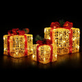 3D Present Shape Outdoor Christmas Lights LED Motif