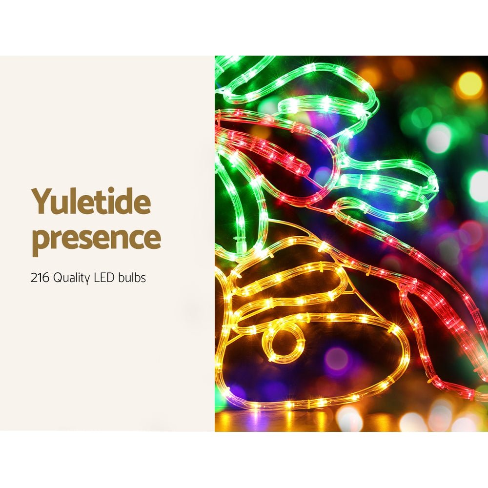 Bell Shape Outdoor Christmas Lights Motif LED 76cm - Occasions > Christmas - Rivercity House & Home Co. (ABN 18 642 972 209) - Affordable Modern Furniture Australia