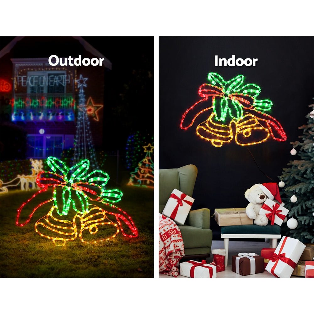 Bell Shape Outdoor Christmas Lights Motif LED 76cm - Occasions > Christmas - Rivercity House & Home Co. (ABN 18 642 972 209) - Affordable Modern Furniture Australia