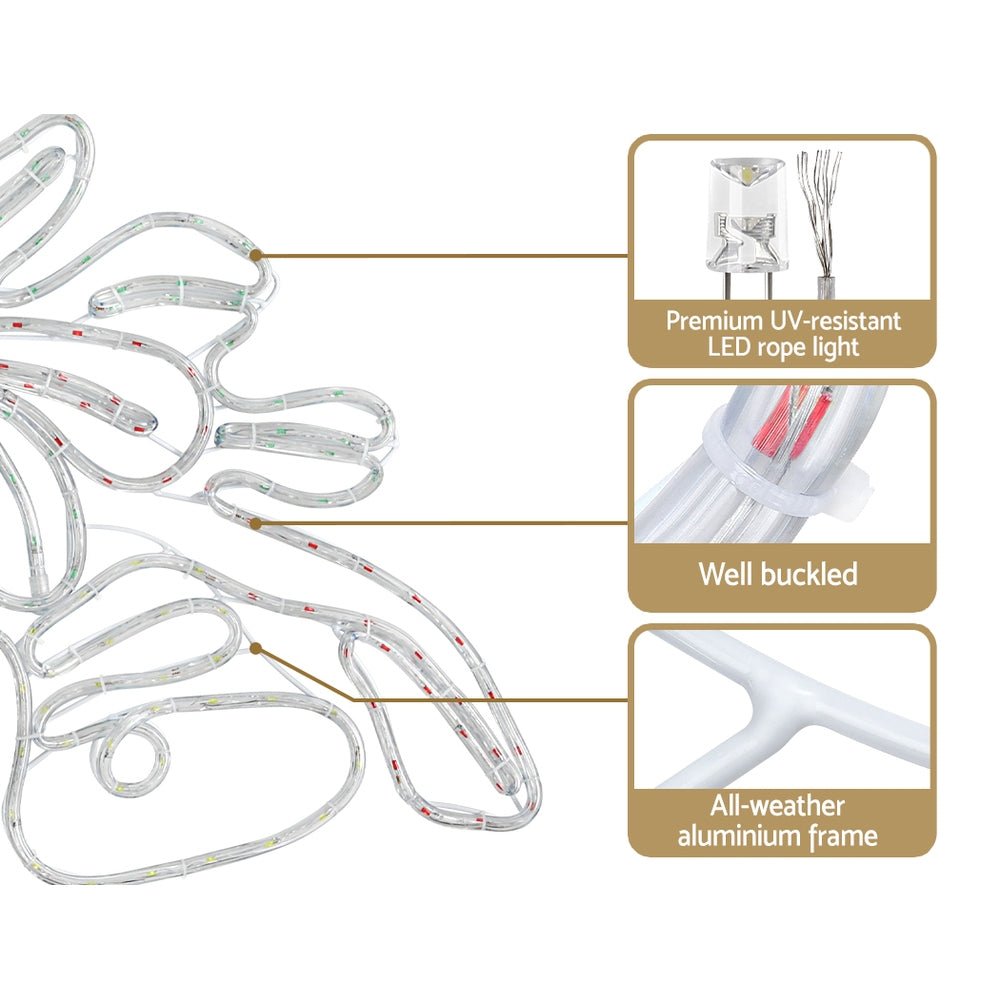 Bell Shape Outdoor Christmas Lights Motif LED 76cm - Occasions > Christmas - Rivercity House & Home Co. (ABN 18 642 972 209) - Affordable Modern Furniture Australia