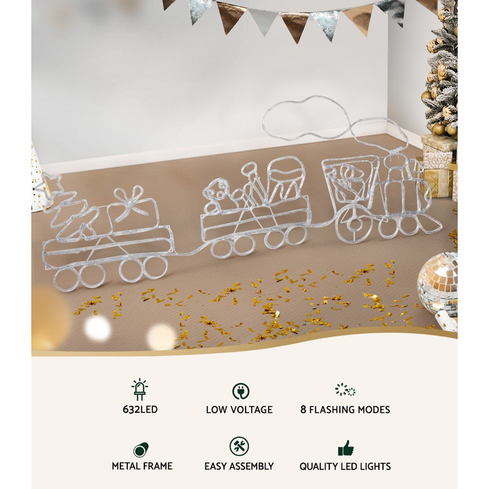 Christmas Lights Motif LED Rope Light Train Xmas Decor - Rivercity House & Home Co. (ABN 18 642 972 209) - Affordable Modern Furniture Australia