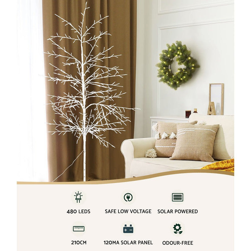 Solar Christmas Tree 2.1M 480 LED - Occasions > Christmas - Rivercity House & Home Co. (ABN 18 642 972 209) - Affordable Modern Furniture Australia