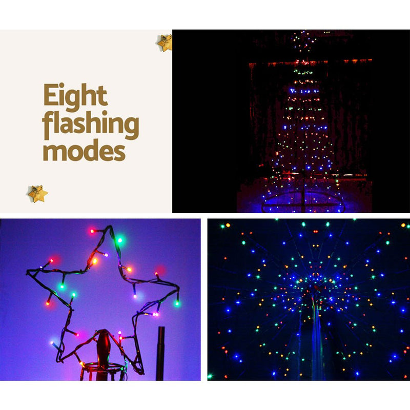 Solar Christmas Tree 3.6M Coloured LED 8 Light Modes - Occasions > Christmas - Rivercity House & Home Co. (ABN 18 642 972 209) - Affordable Modern Furniture Australia