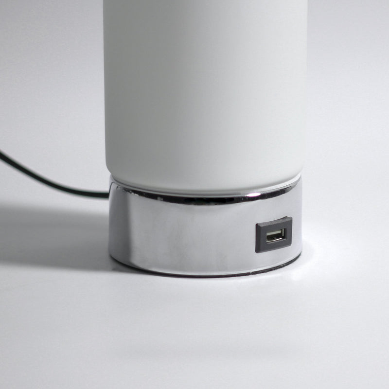 Julie Cylinder Touch Lamp with USB Port - Home & Garden > Lighting - Rivercity House & Home Co. (ABN 18 642 972 209) - Affordable Modern Furniture Australia