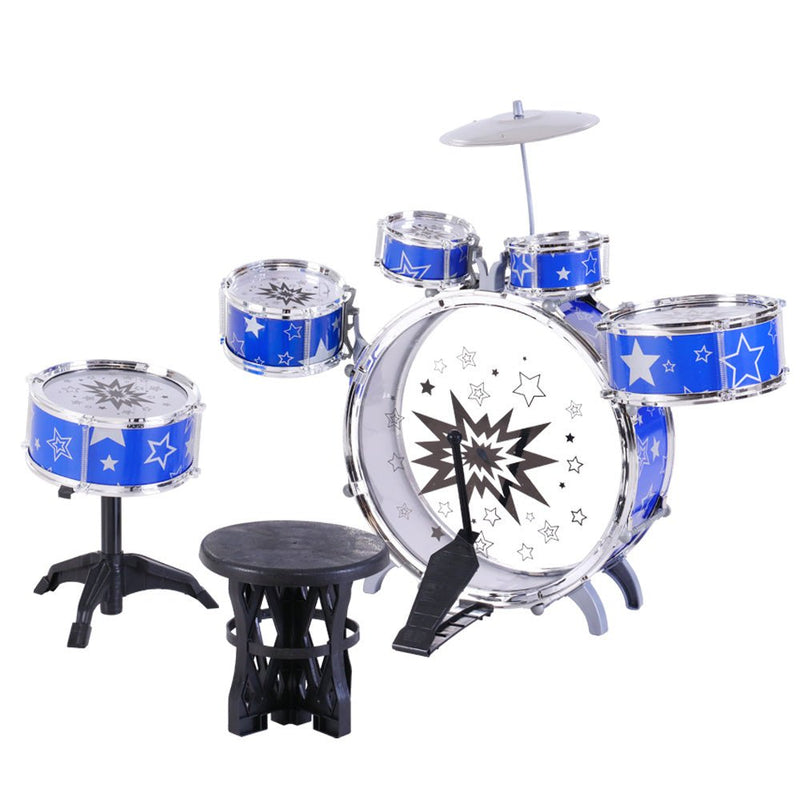 11 Piece Kids Drum Set - Baby & Kids > Toys - Rivercity House & Home Co. (ABN 18 642 972 209) - Affordable Modern Furniture Australia