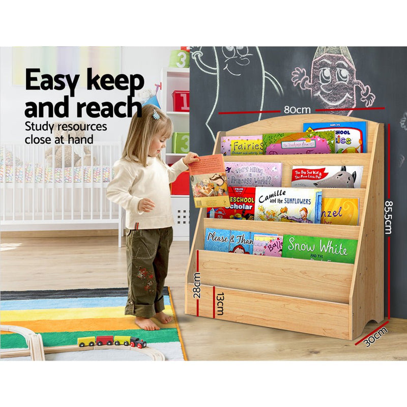 5 Tiers Kids Bookshelf Magazine Shelf Organiser Bookcase Display Rack - Baby & Kids > Kid's Furniture - Rivercity House & Home Co. (ABN 18 642 972 209) - Affordable Modern Furniture Australia