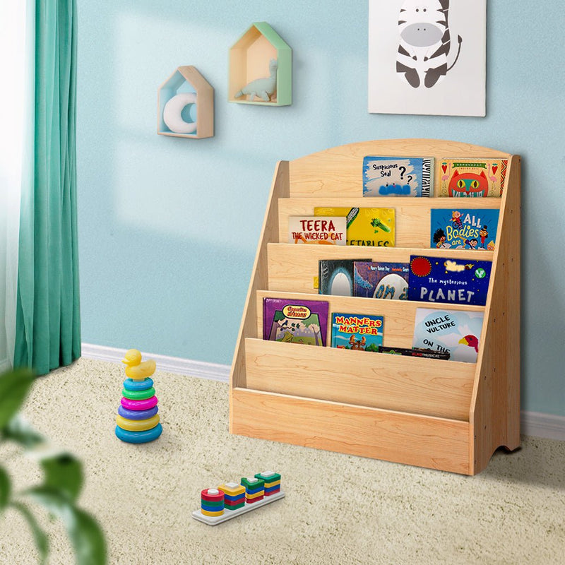 5 Tiers Kids Bookshelf Magazine Shelf Organiser Bookcase Display Rack - Baby & Kids > Kid's Furniture - Rivercity House & Home Co. (ABN 18 642 972 209) - Affordable Modern Furniture Australia