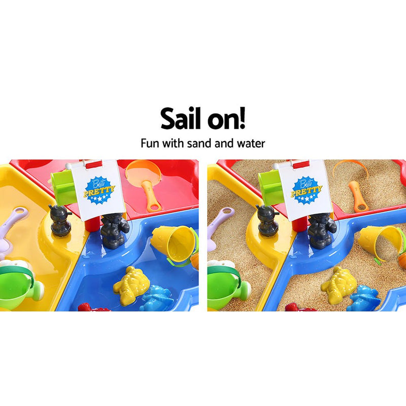 Kids Beach Sand and Water Sandpit Outdoor Table Childrens Bath Toys - Baby & Kids > Toys - Rivercity House & Home Co. (ABN 18 642 972 209) - Affordable Modern Furniture Australia