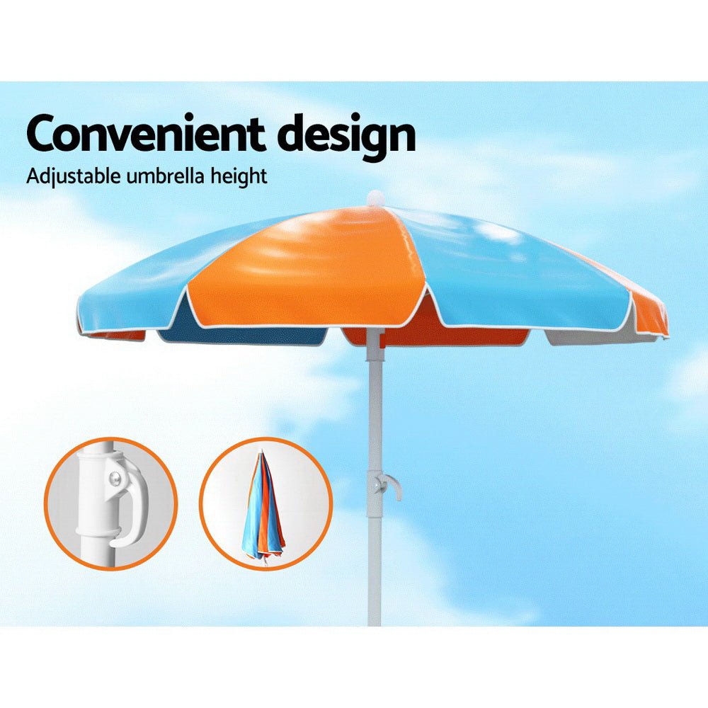 Kids Outdoor Table and Chairs Picnic Bench Set Umbrella Water Sand Pit Box - Baby & Kids > Kid's Furniture - Rivercity House & Home Co. (ABN 18 642 972 209) - Affordable Modern Furniture Australia