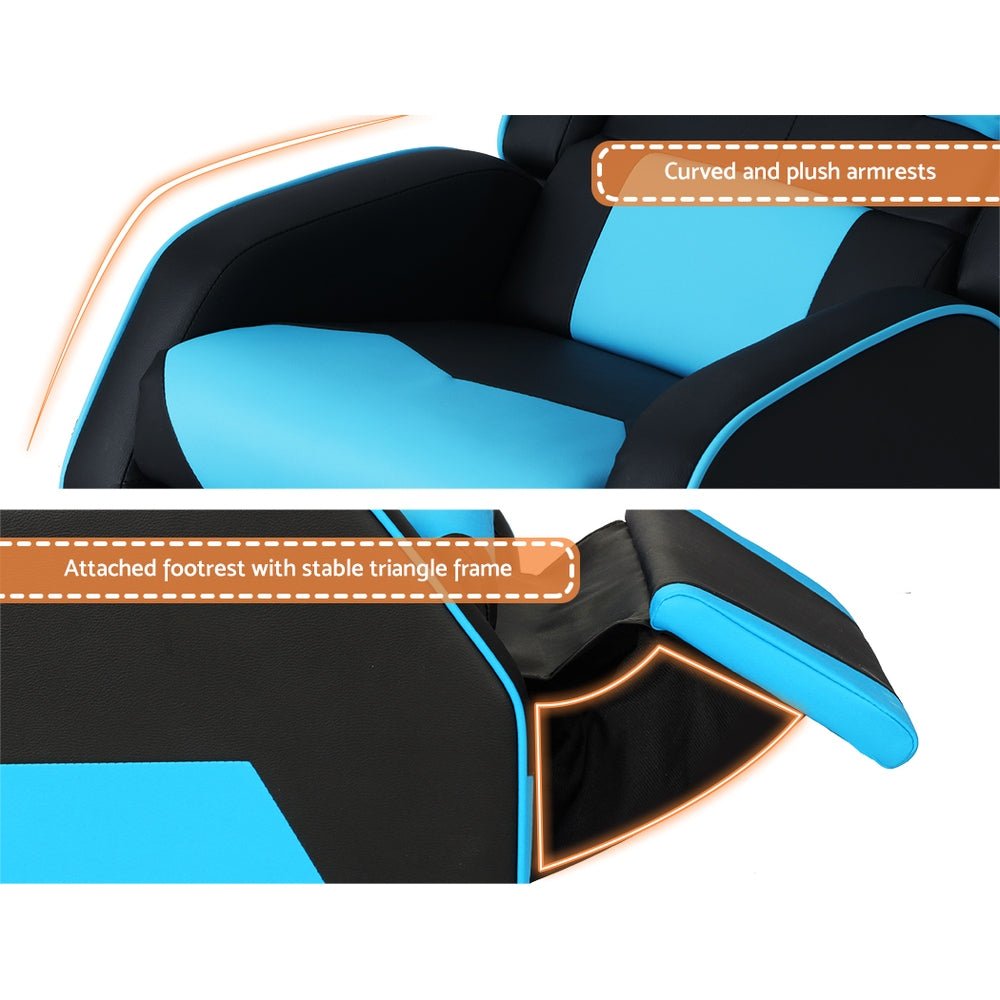 Kids Recliner Chair PU Leather Gaming Sofa Lounge Couch Children Armchair - Baby & Kids > Kid's Furniture - Rivercity House & Home Co. (ABN 18 642 972 209) - Affordable Modern Furniture Australia