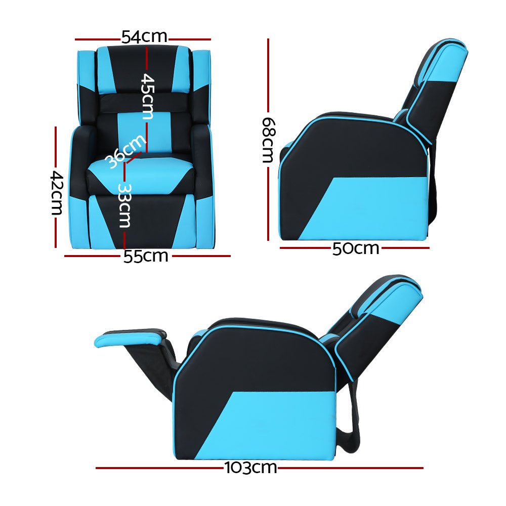 Kids Recliner Chair PU Leather Gaming Sofa Lounge Couch Children Armchair - Baby & Kids > Kid's Furniture - Rivercity House & Home Co. (ABN 18 642 972 209) - Affordable Modern Furniture Australia