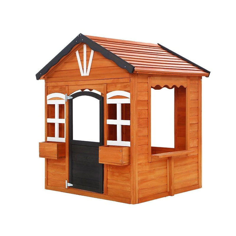 Kids Cubby House Wooden Outdoor Playhouse Timber Childrens Pretend Play - Baby & Kids - Rivercity House & Home Co. (ABN 18 642 972 209) - Affordable Modern Furniture Australia