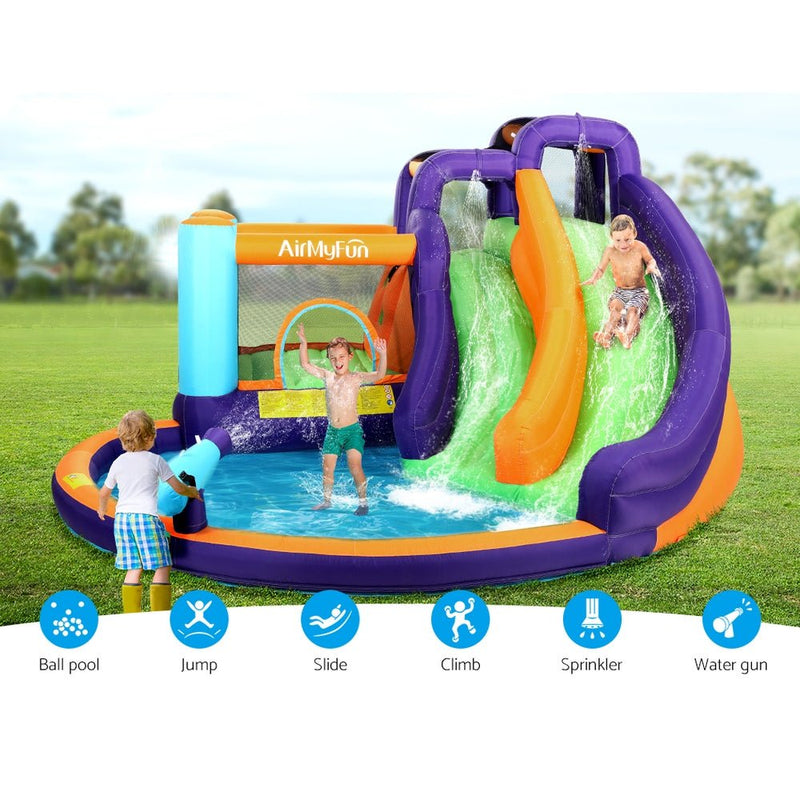 Kids Inflatable Water Park With Double Slide - Home & Garden > Pool & Accessories - Rivercity House & Home Co. (ABN 18 642 972 209) - Affordable Modern Furniture Australia