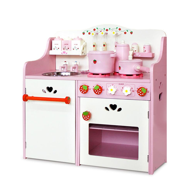 Kids Kitchen Play Set - Pink - Rivercity House & Home Co. (ABN 18 642 972 209) - Affordable Modern Furniture Australia