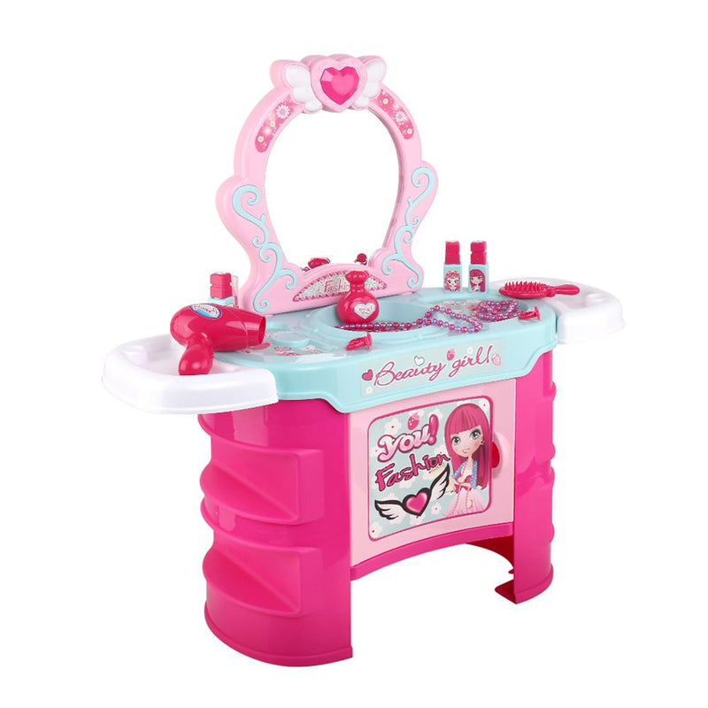 Kids Makeup Desk Play Set - Pink - Baby & Kids - Rivercity House & Home Co. (ABN 18 642 972 209) - Affordable Modern Furniture Australia