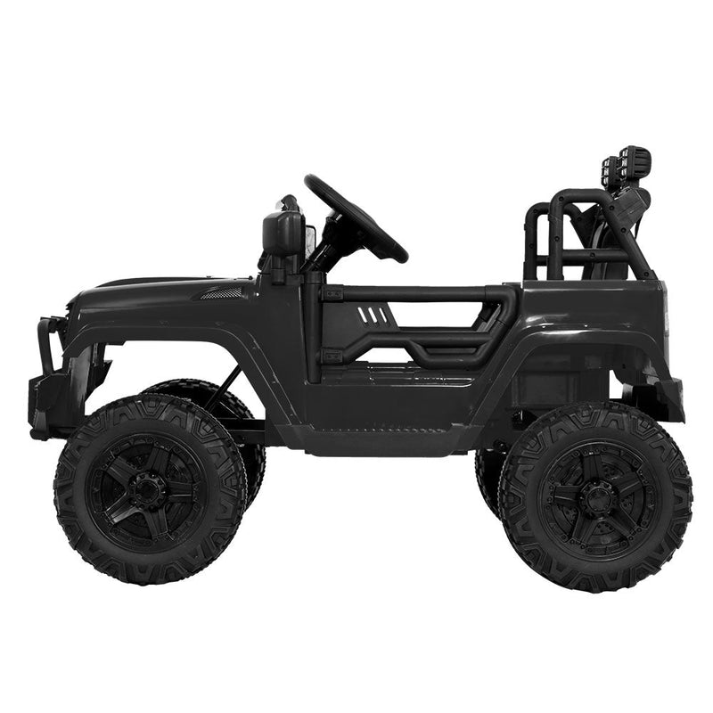 Kids Ride On Car Electric 12V Car Toys Jeep Battery Remote Control Black - Baby & Kids > Ride on Cars, Go-karts & Bikes - Rivercity House & Home Co. (ABN 18 642 972 209) - Affordable Modern Furniture Australia