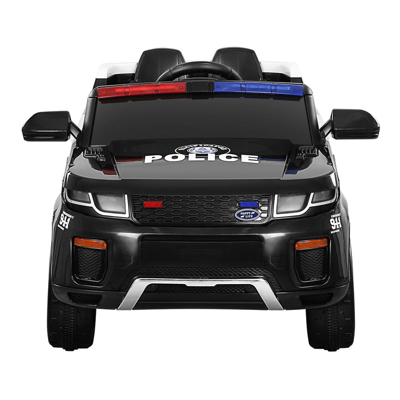 Kids Ride On Car Electric Patrol Police Toy Cars Remote Control 12V Black - Baby & Kids > Ride on Cars, Go-karts & Bikes - Rivercity House & Home Co. (ABN 18 642 972 209) - Affordable Modern Furniture Australia