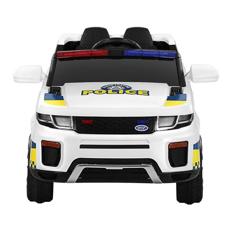 Kids Ride On Car Electric Patrol Police Toy Cars Remote Control 12V White - Baby & Kids > Ride on Cars, Go-karts & Bikes - Rivercity House & Home Co. (ABN 18 642 972 209) - Affordable Modern Furniture Australia