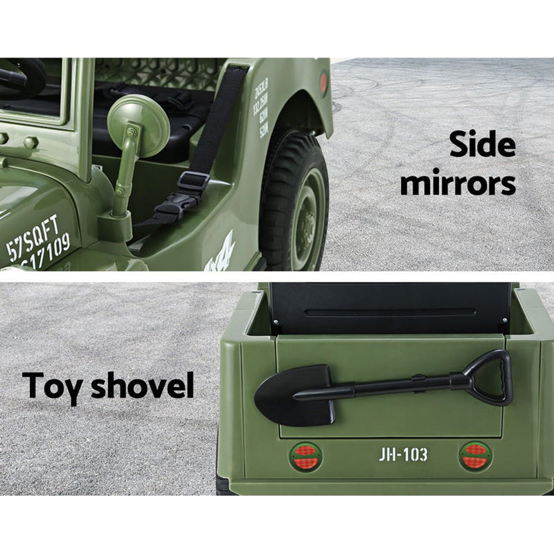 Kids Ride On Car Off Road Military Toy Cars 12V Olive - Baby & Kids > Ride on Cars, Go-karts & Bikes - Rivercity House & Home Co. (ABN 18 642 972 209) - Affordable Modern Furniture Australia