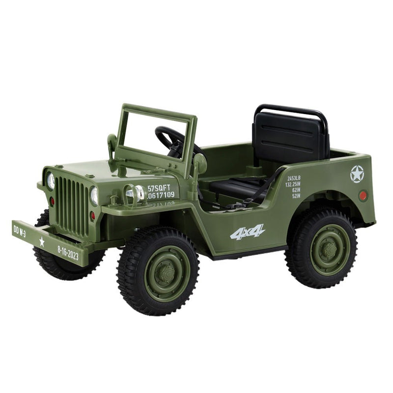 Kids Ride On Car Off Road Military Toy Cars 12V Olive - Baby & Kids > Ride on Cars, Go-karts & Bikes - Rivercity House & Home Co. (ABN 18 642 972 209) - Affordable Modern Furniture Australia