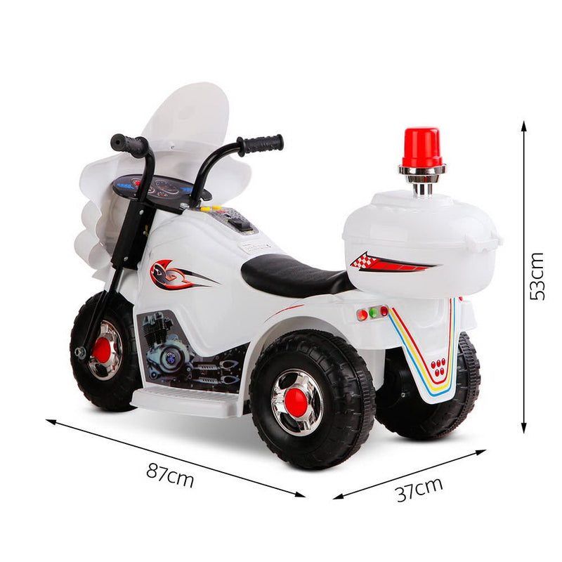 Kids Ride On Motorbike Motorcycle Car Toys White - Baby & Kids > Ride on Cars, Go-karts & Bikes - Rivercity House & Home Co. (ABN 18 642 972 209) - Affordable Modern Furniture Australia