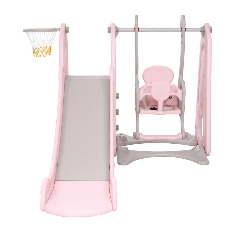 Kids Slide & Swing Outdoor Playground (Pink) - Baby & Kids - Rivercity House And Home Co.