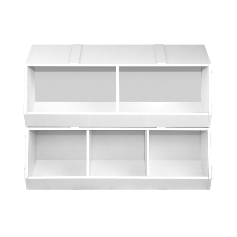 Kids Toy Box Stackable Bookshelf Storage Organiser Bookcase Shelf - Baby & Kids > Kid's Furniture - Rivercity House & Home Co. (ABN 18 642 972 209) - Affordable Modern Furniture Australia