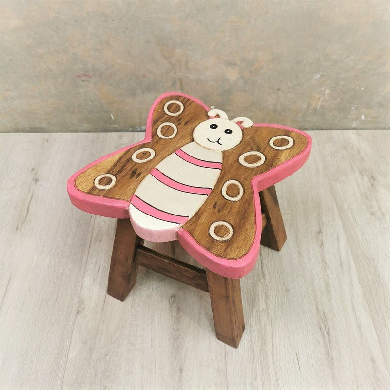Kids Wooden Butterfly Stool - Baby & Kids > Kid's Furniture - Rivercity House & Home Co. (ABN 18 642 972 209) - Affordable Modern Furniture Australia