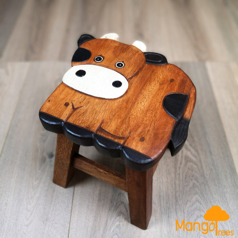 Kids Wooden Cow Stool - Baby & Kids > Kid's Furniture - Rivercity House & Home Co. (ABN 18 642 972 209) - Affordable Modern Furniture Australia