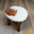 Kids Wooden Sheep Stool